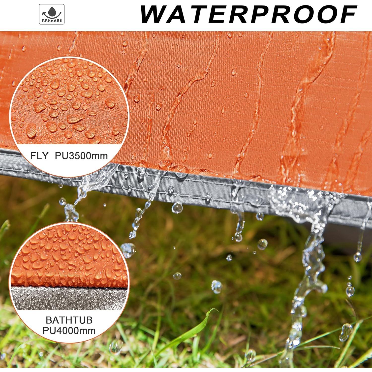 Tienda de Camping Camppal para 2-3 Personas Impermeable