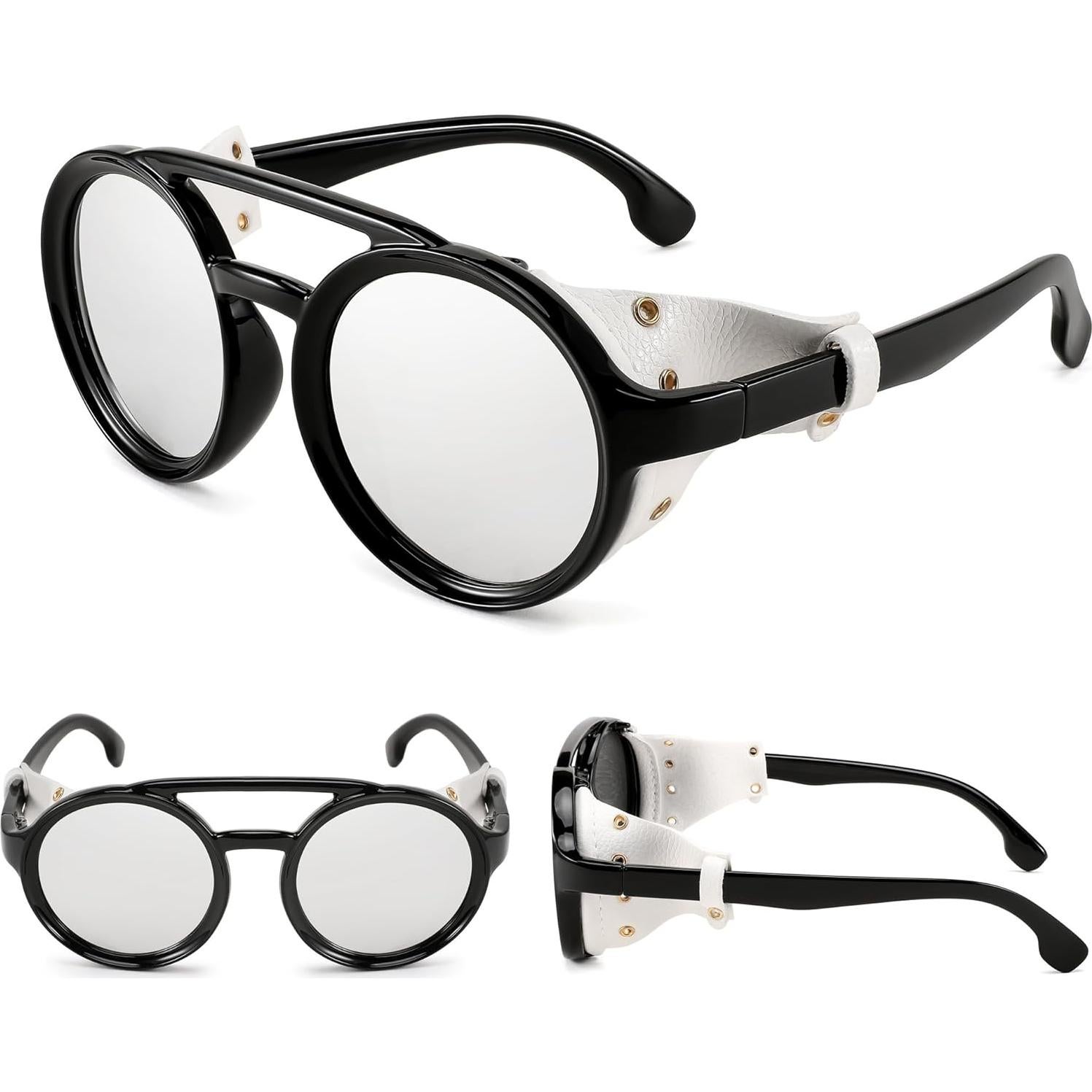 Gafas de Sol Steampunk FEISEDY Redondas UV400 48mm