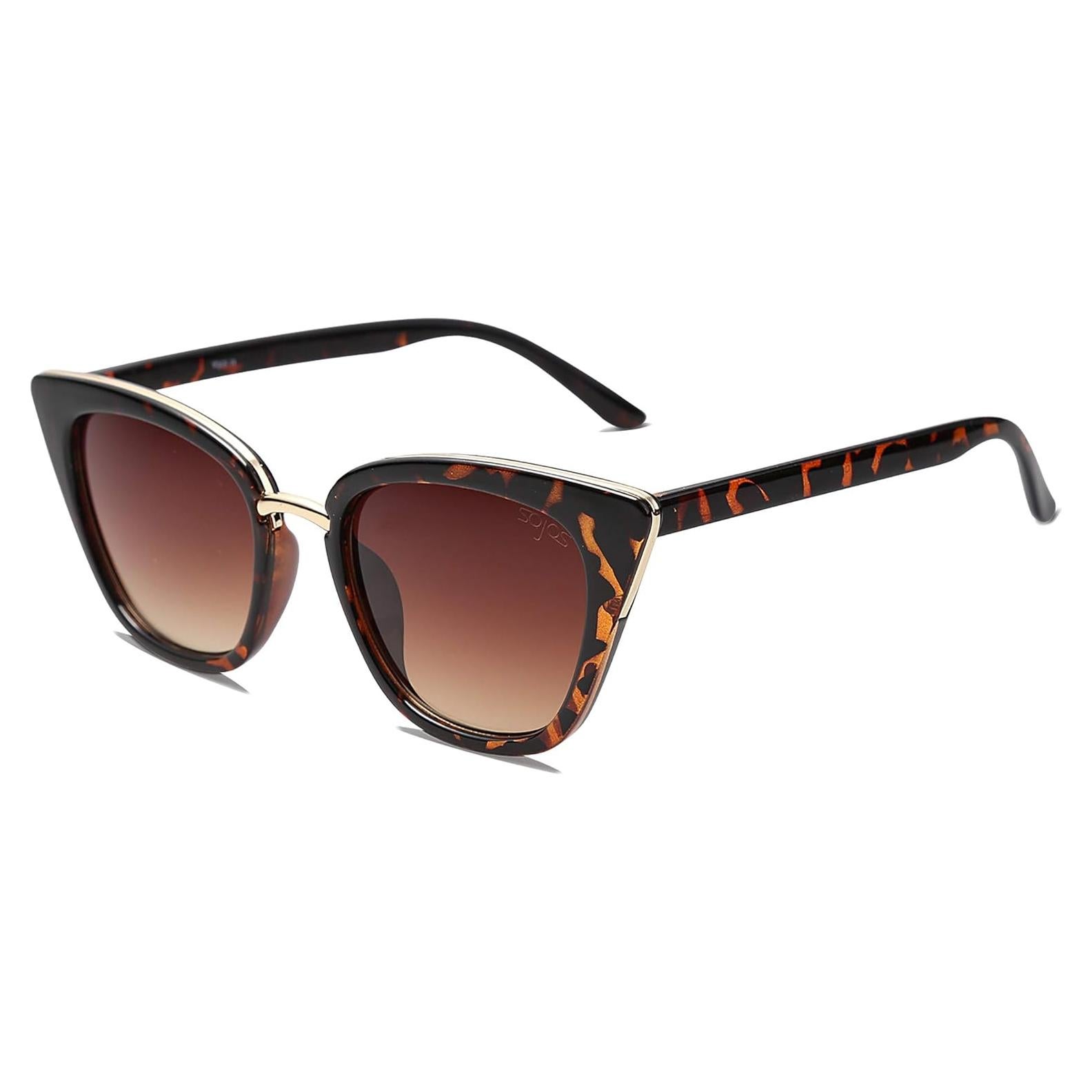 Gafas de sol SojoS SJ2052 ojo de gato UV400 marrón