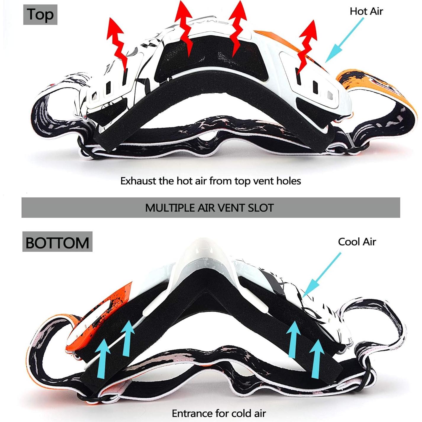 Gafas de Motocross Ubelly S218 Antivaho y Ajustables