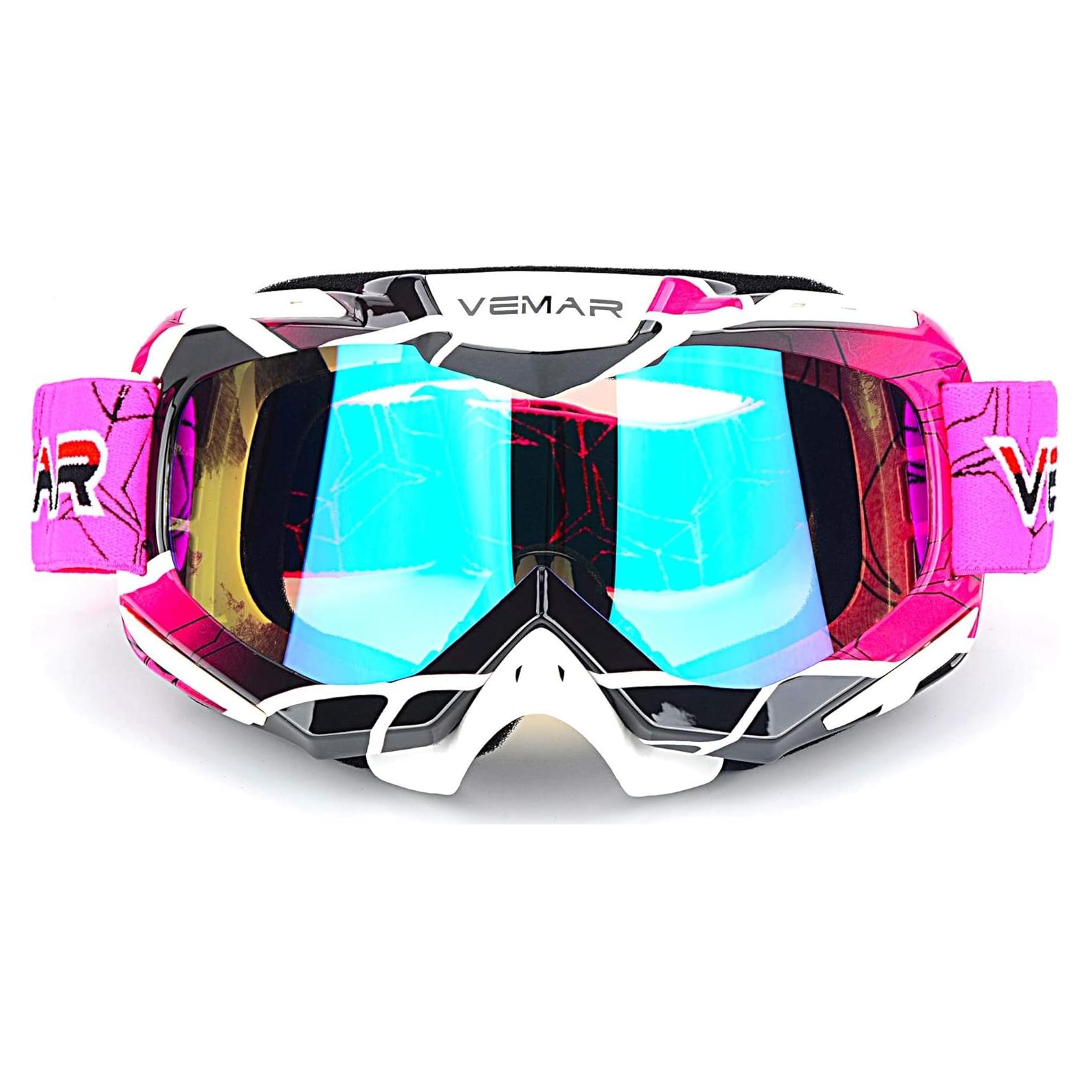Gafas de Motocross Ubelly S218 Antivaho Rosa