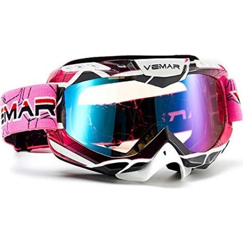Gafas de Motocross Ubelly S218 Antivaho Rosa