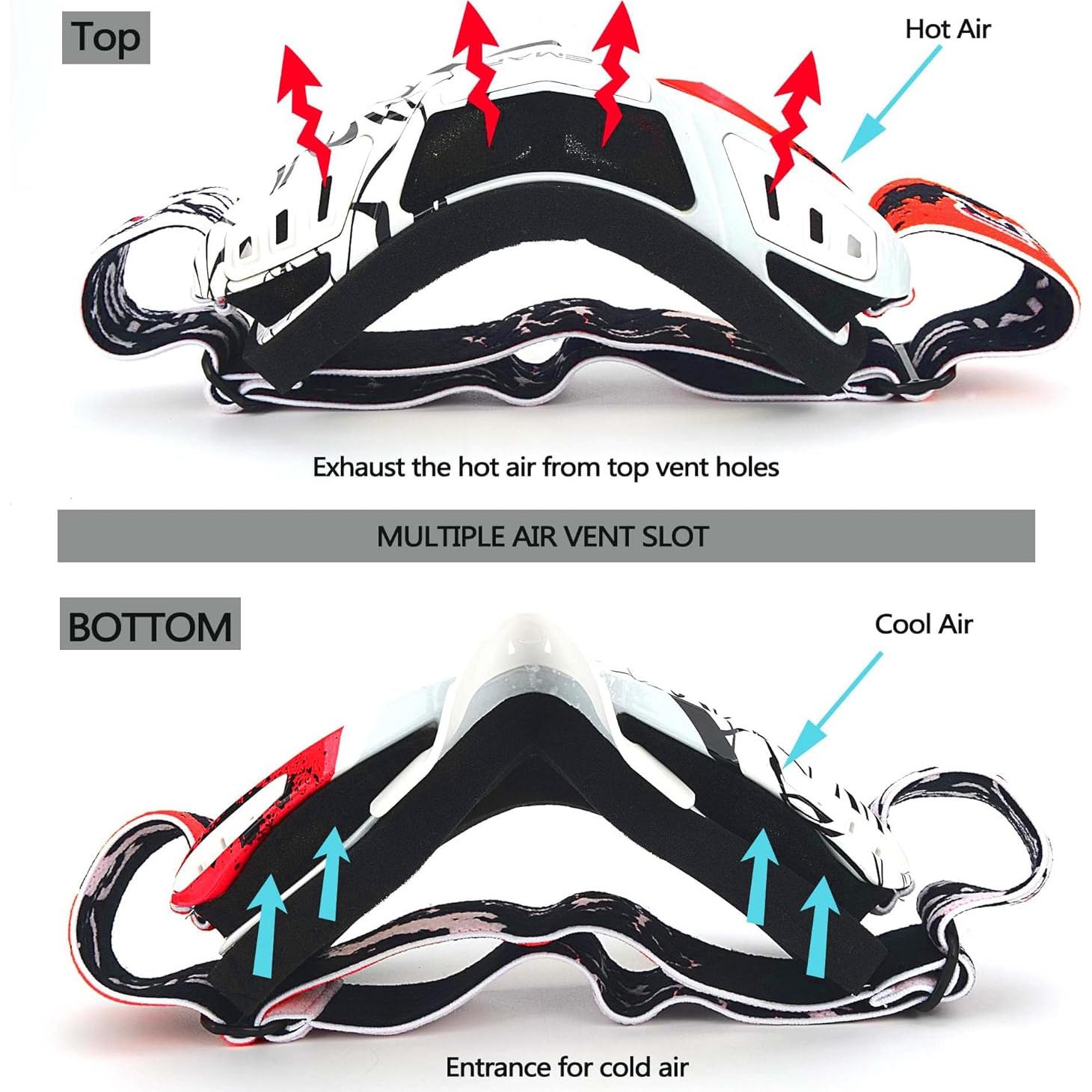 Gafas de Motocicleta Ubelly S218 UV400 a Prueba de Viento