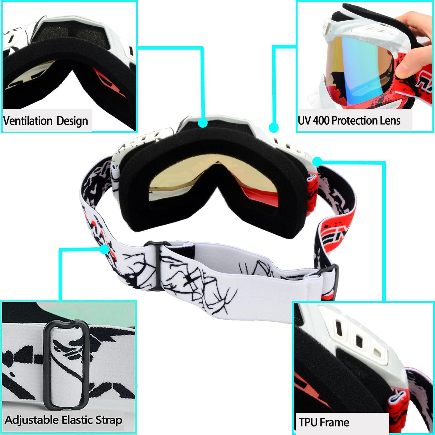 Gafas de Motocicleta Ubelly S218 UV400 a Prueba de Viento