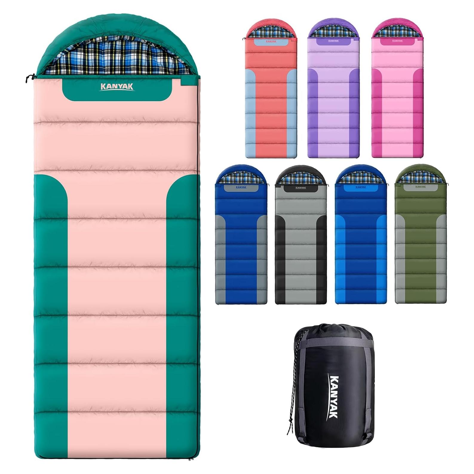 Saco de dormir Kanyak 3 estaciones 220x82.5 cm franela