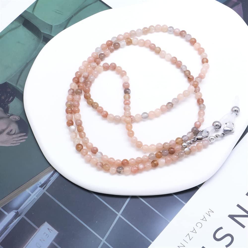 Cadena de Gafas KAI Top Cuentas de Piedra Natural 73 cm