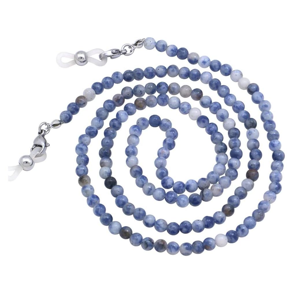 Cadena de Gafas KAI Top Cuentas de Piedra Natural Azul