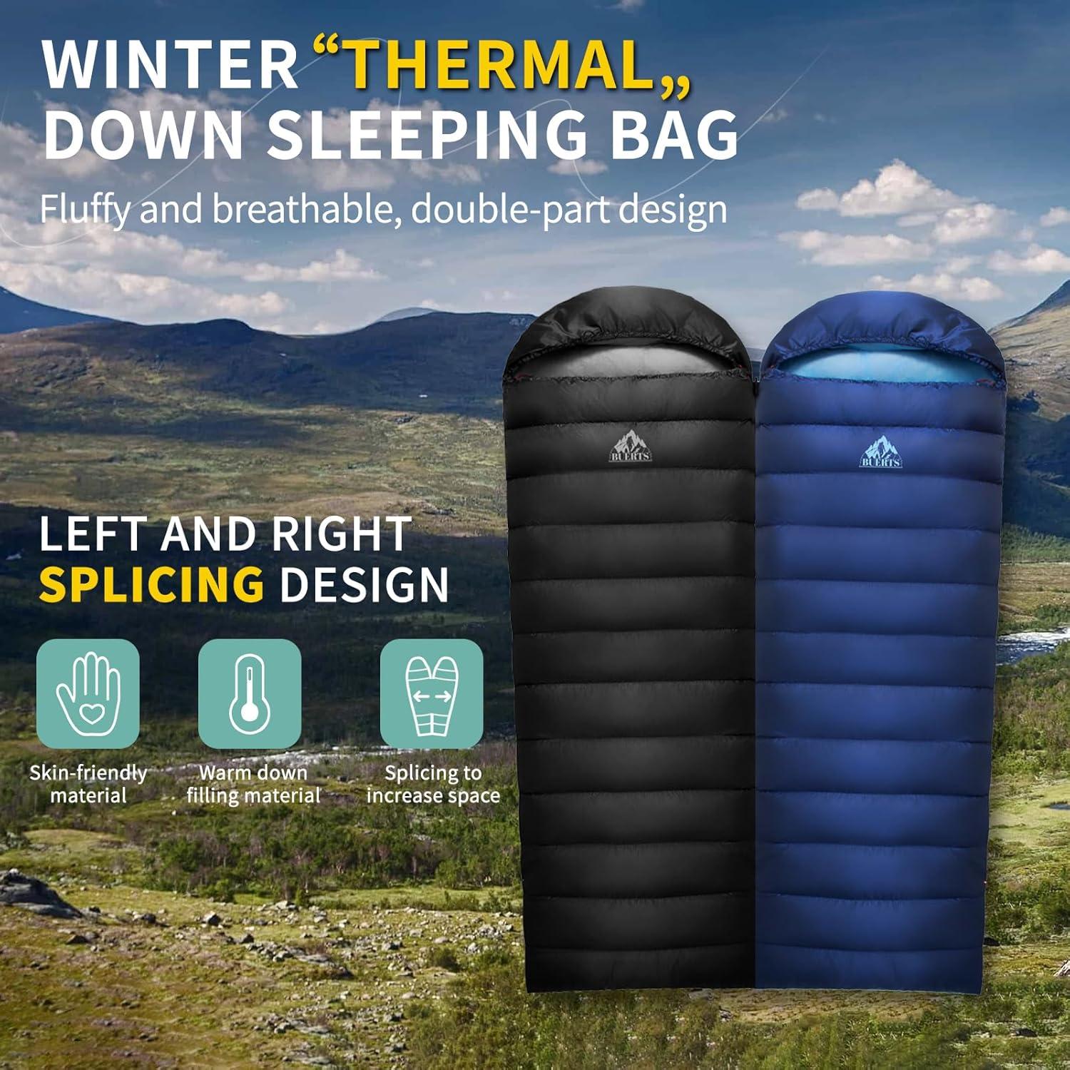 Saco de Dormir Ultraligero BUERTS BSE-B 1.72 kg 0°C Negro