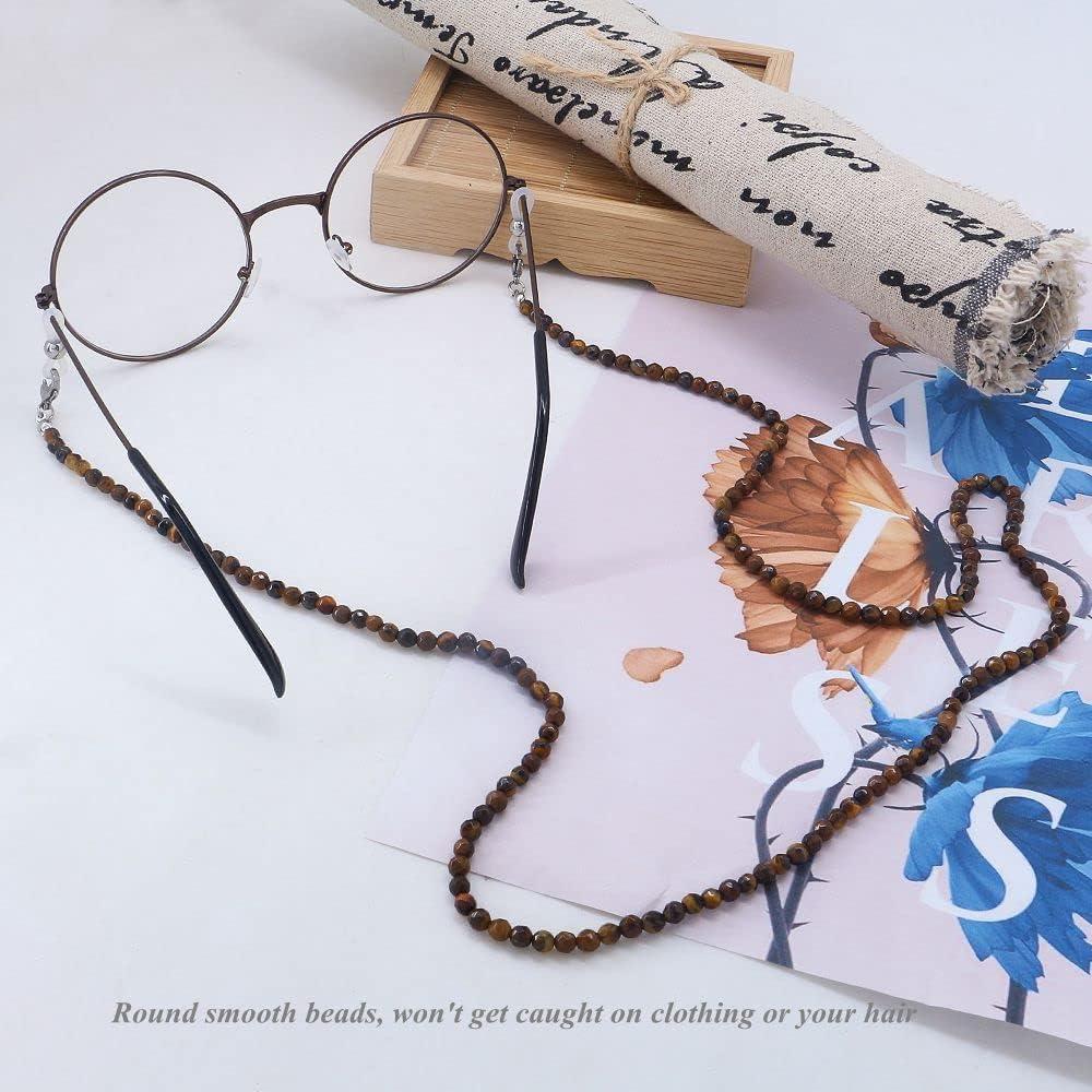 Cadena de Gafas KAI Top Ojo de Tigre Moda 73 cm