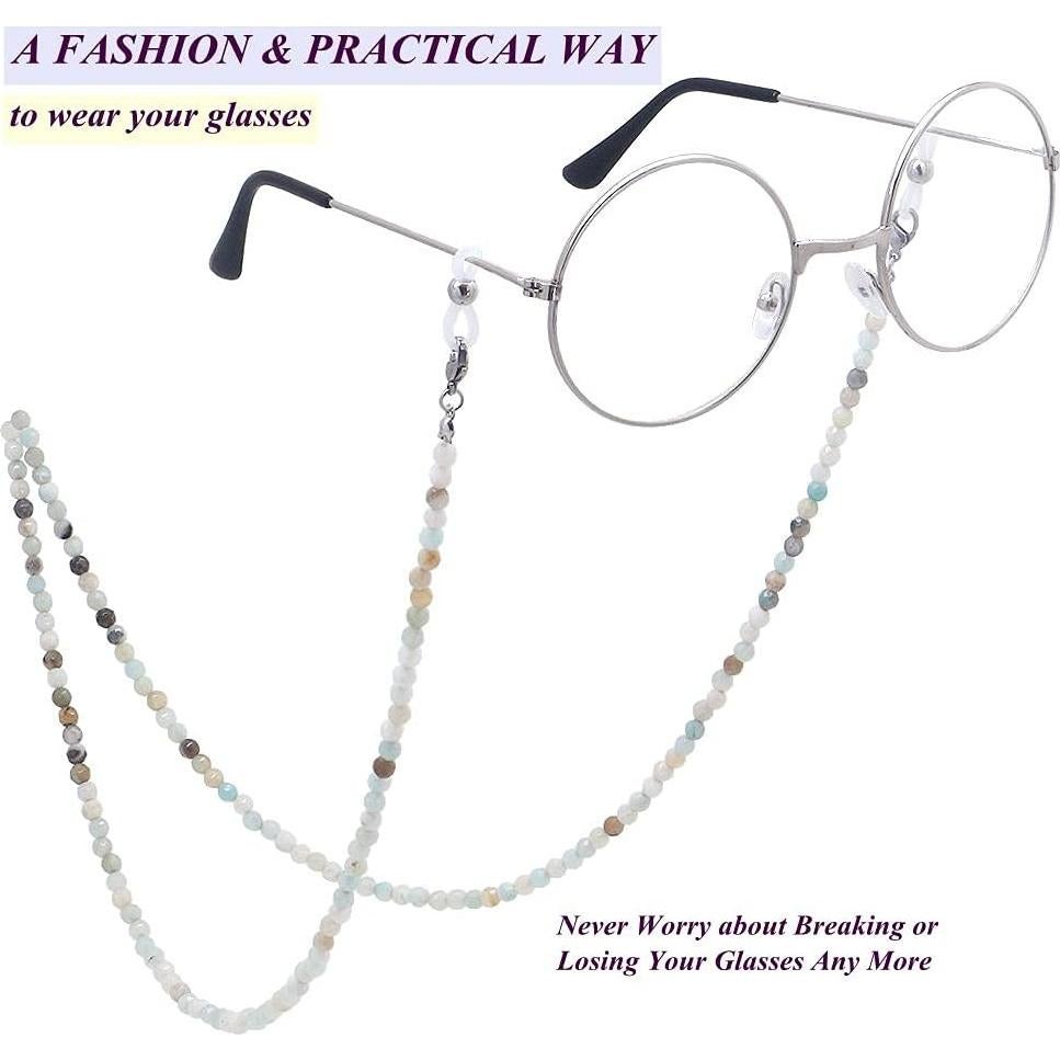 Cadena de Gafas KAI Top de Piedra Natural para Mujeres