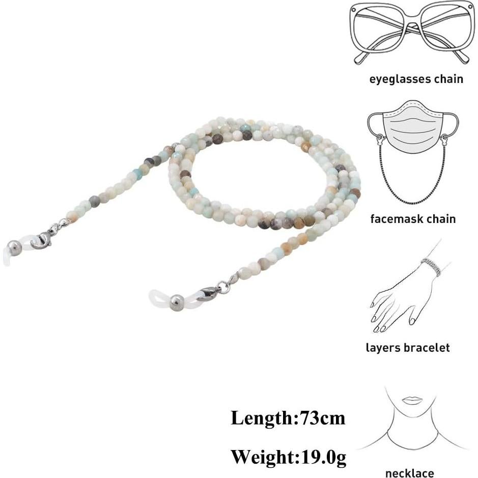 Cadena de Gafas KAI Top de Piedra Natural para Mujeres