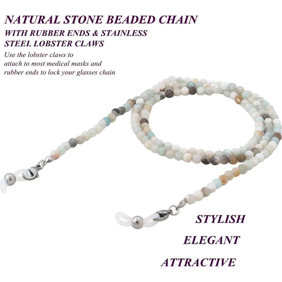 Cadena de Gafas KAI Top de Piedra Natural para Mujeres