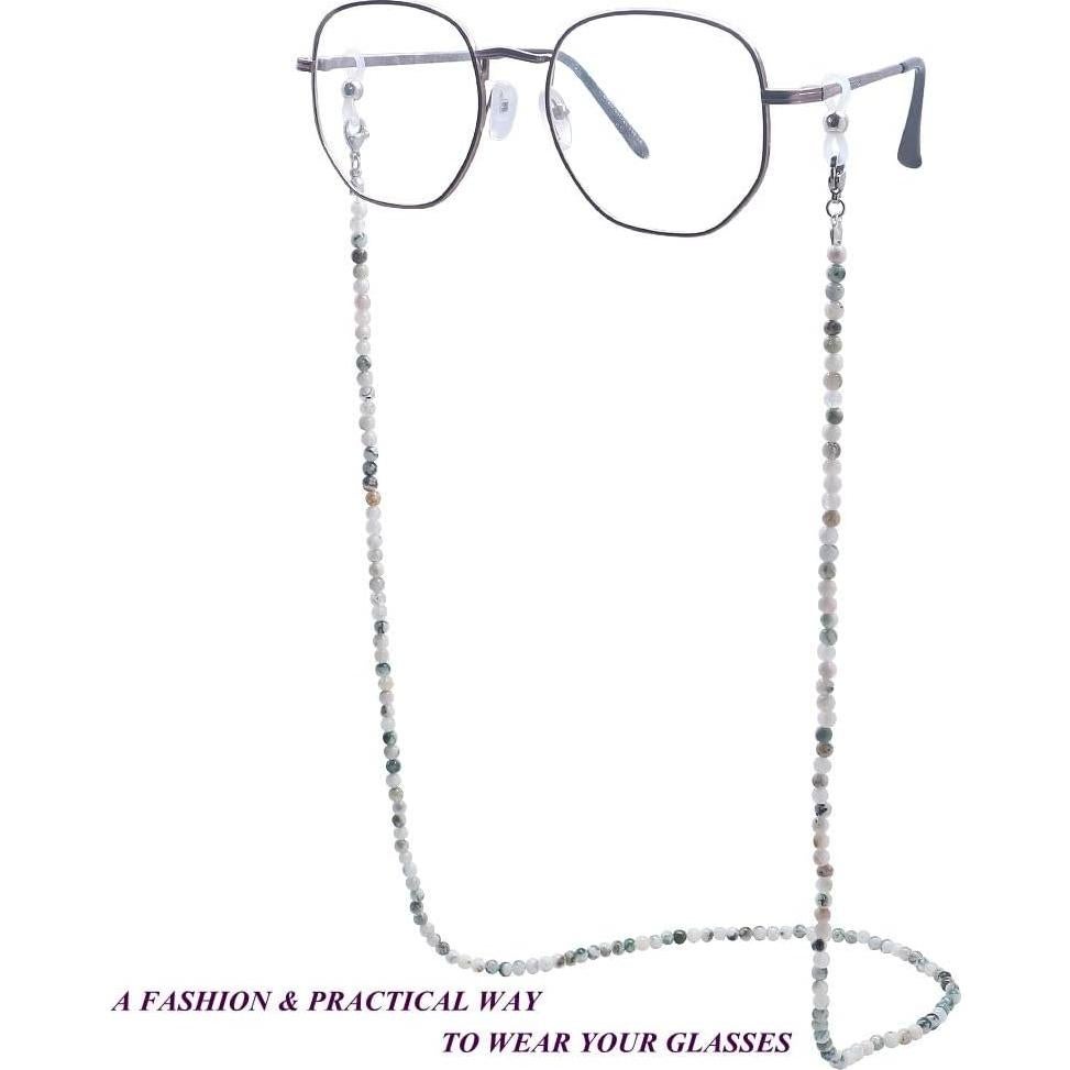 Cadena de Gafas KAI Top de Piedra Natural 73 cm para Mascarillas