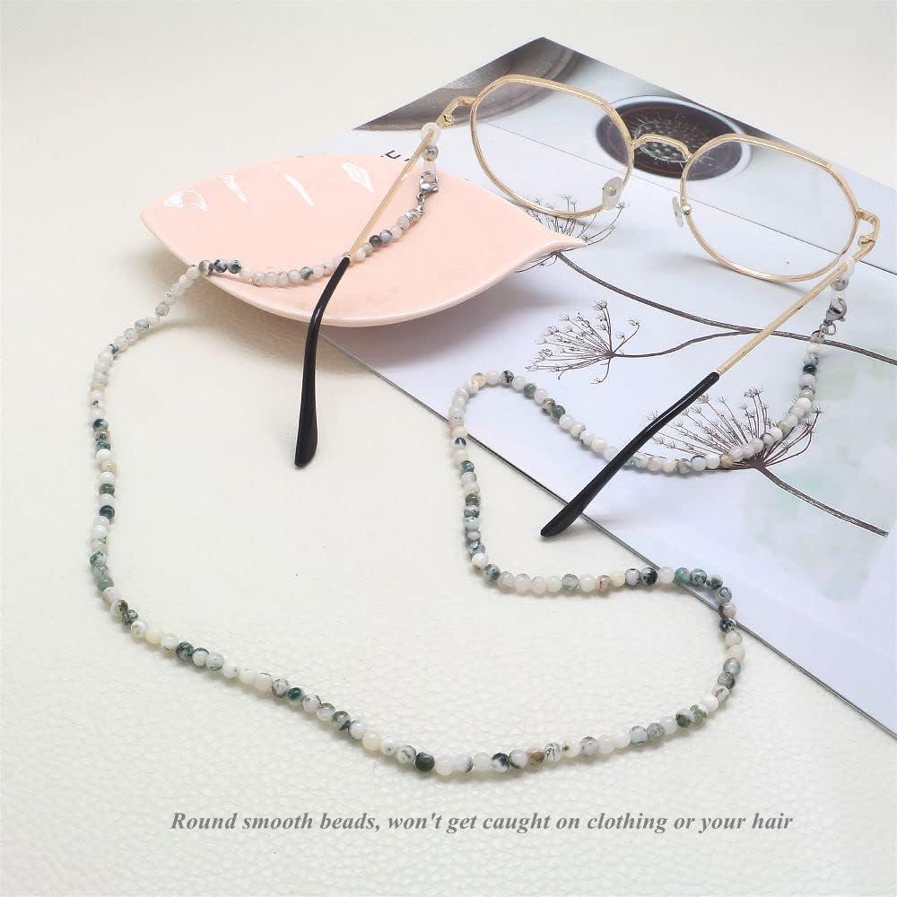 Cadena de Gafas KAI Top de Piedra Natural 73 cm para Mascarillas