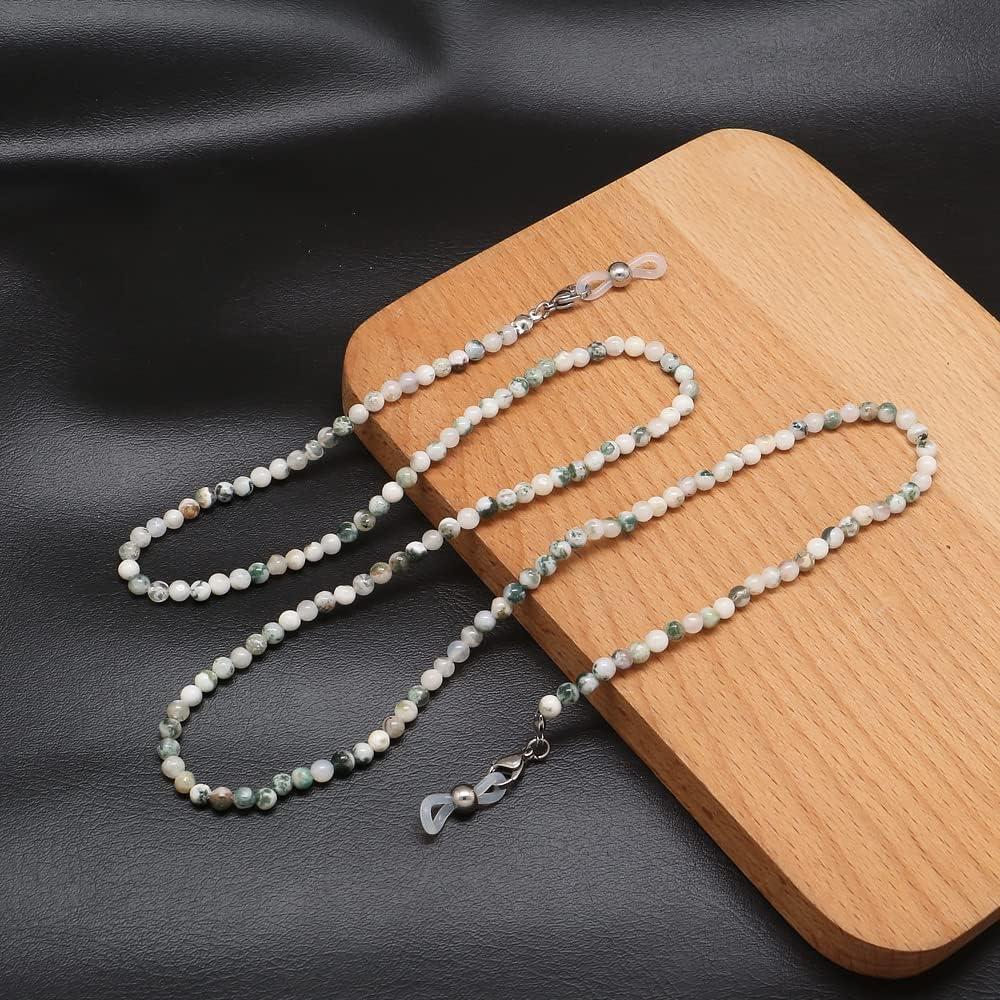 Cadena de Gafas KAI Top de Piedra Natural 73 cm para Mascarillas