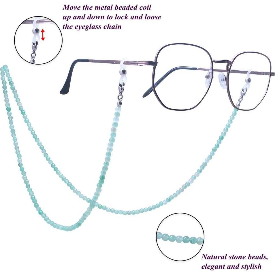 Cadena de Gafas KAI Top Verde Natural 73 cm Moda