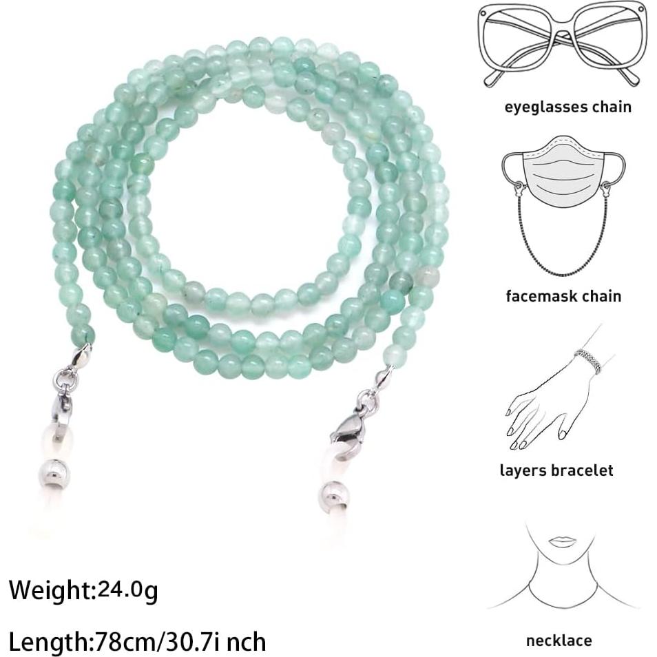 Cadena de Gafas KAI Top Verde Natural 73 cm Moda