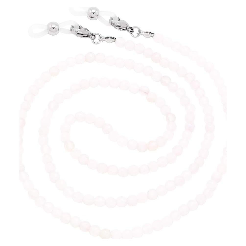 Cadena de Gafas KAI Top Cuarzo Rosa Mate 73 cm Moda