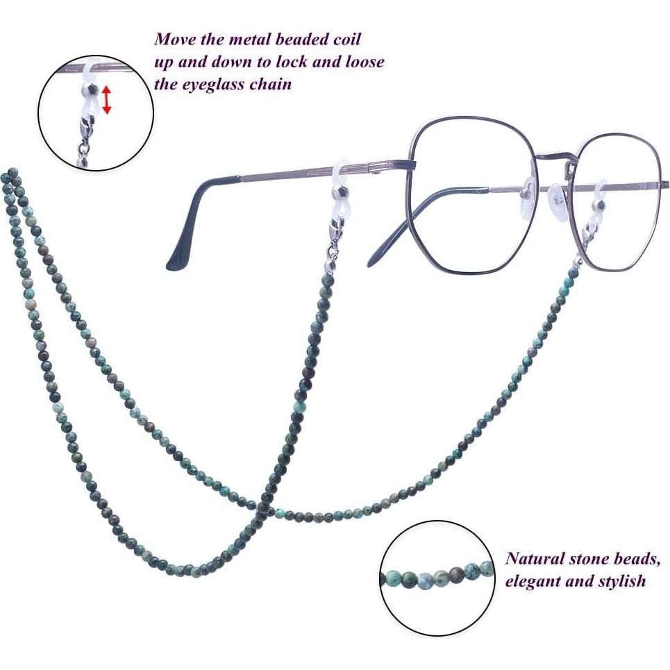 Cadena de Gafas KAI Top Turquesa 73 cm Moda y Sostenedor