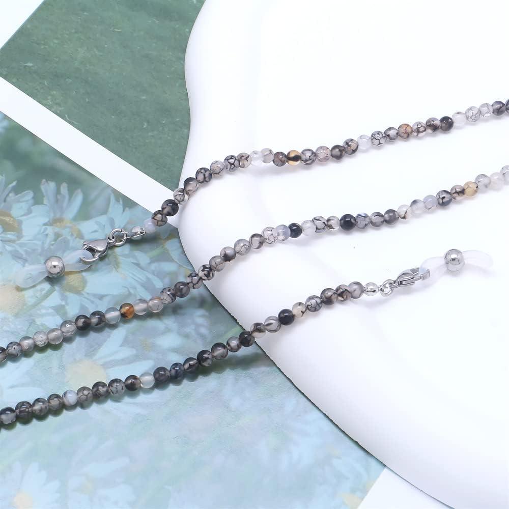 Cadena de Gafas KAI Top de Piedra Natural 73 cm