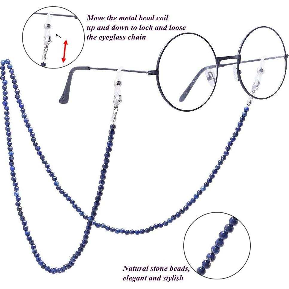Cadena de Gafas KAI de Piedra Natural para Mujeres