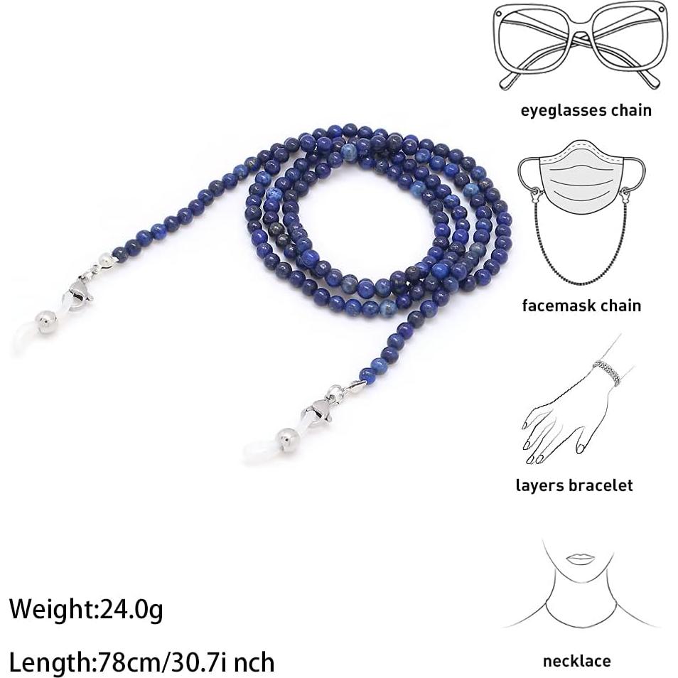 Cadena de Gafas KAI de Piedra Natural para Mujeres