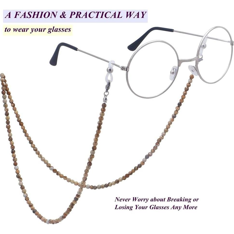 Cadena de Gafas KAI Top de Piedra Natural para Mujeres