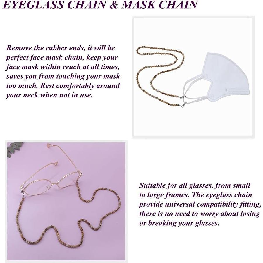 Cadena de Gafas KAI Top de Piedra Natural para Mujeres