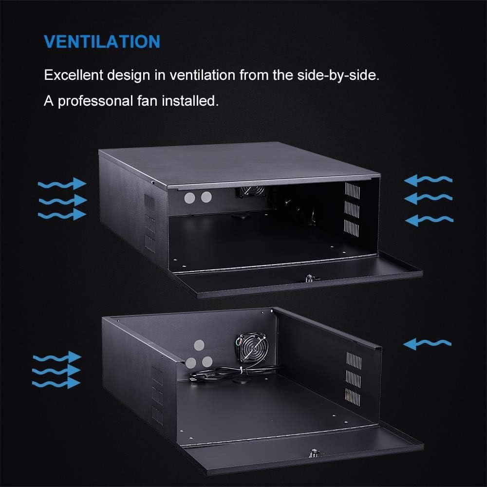 Caja de Seguridad Kenuco de Acero 16 Gauge con Ventilador