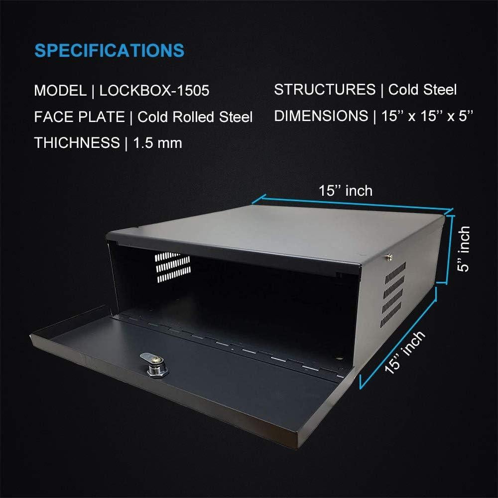 Caja de Seguridad Kenuco de Acero 16 Gauge con Ventilador