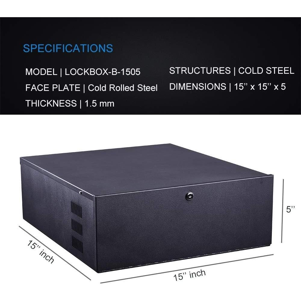 Caja de Seguridad Kenuco de Acero 16 Gauge con Ventilador