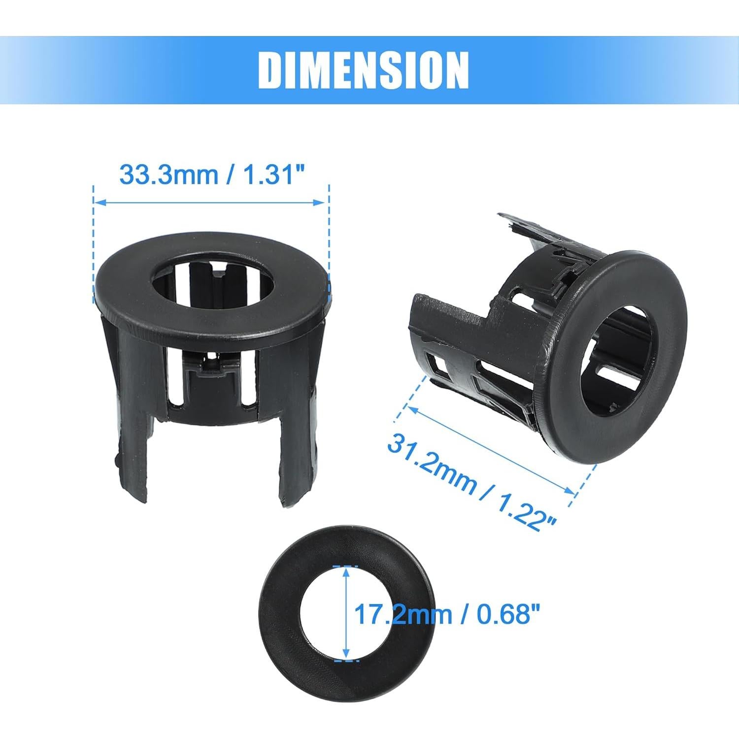 Carcasa Sensor Estacionamiento X AUTOHAUX 4 Piezas Dodge Ram