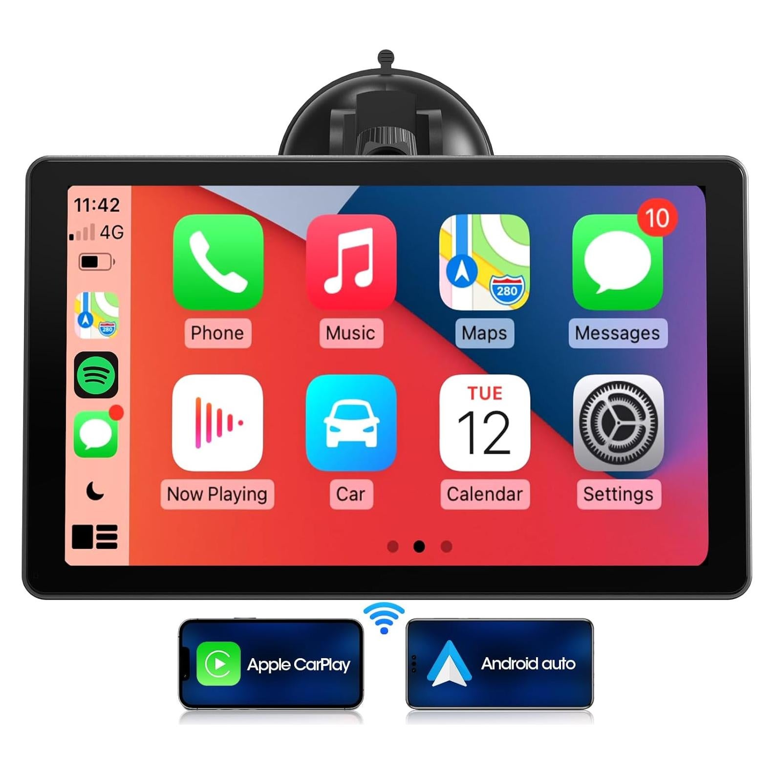 Estéreo de Coche Stiflix Wireless CarPlay 9" Pantalla IPS