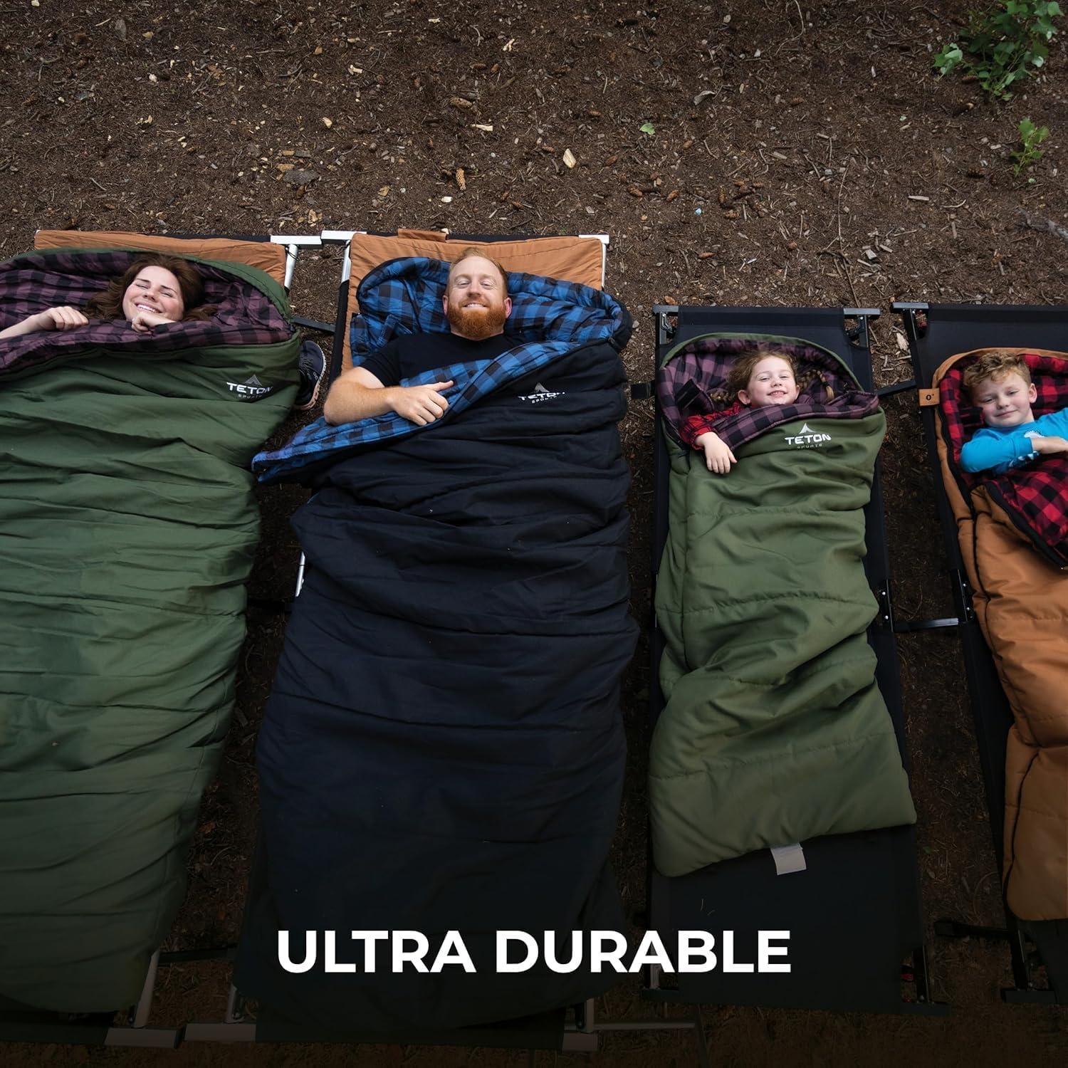 Saco de dormir TETON Sports Deer Hunter 0F Verde/Rosa 1 Persona