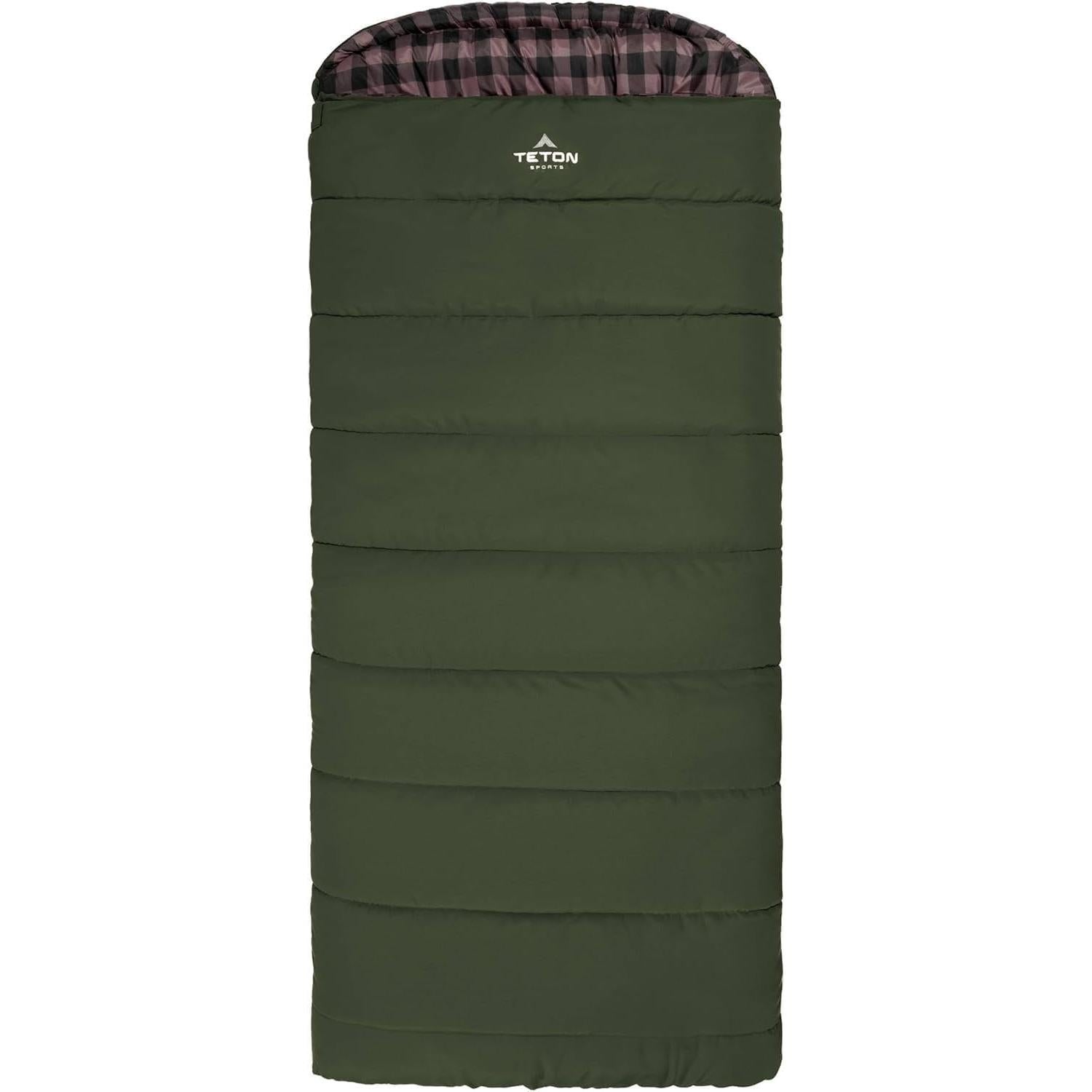 Saco de dormir TETON Sports Deer Hunter 0F Verde/Rosa 1 Persona