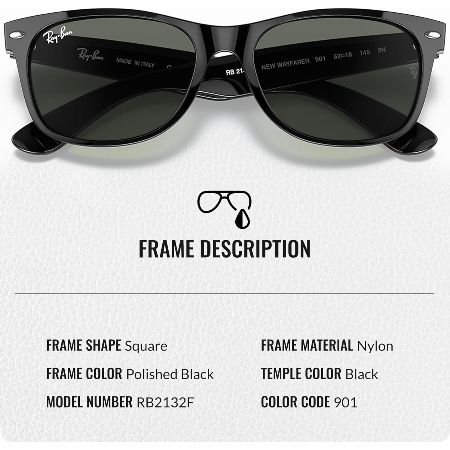 Gafas de Sol Ray-Ban New Wayfarer Unisex UV Protección