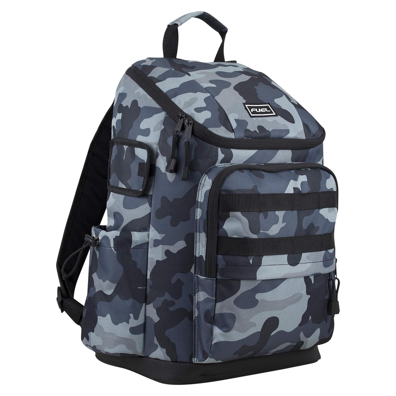 Mochila de Viaje FUEL para Portátil 15" Camuflaje Negro Azul