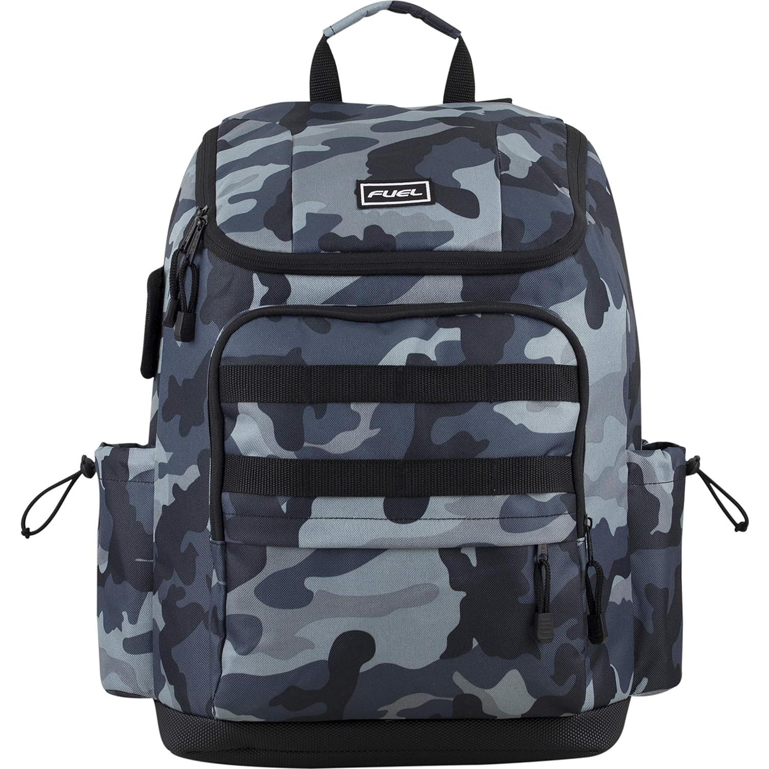 Mochila de Viaje FUEL para Portátil 15" Camuflaje Negro Azul