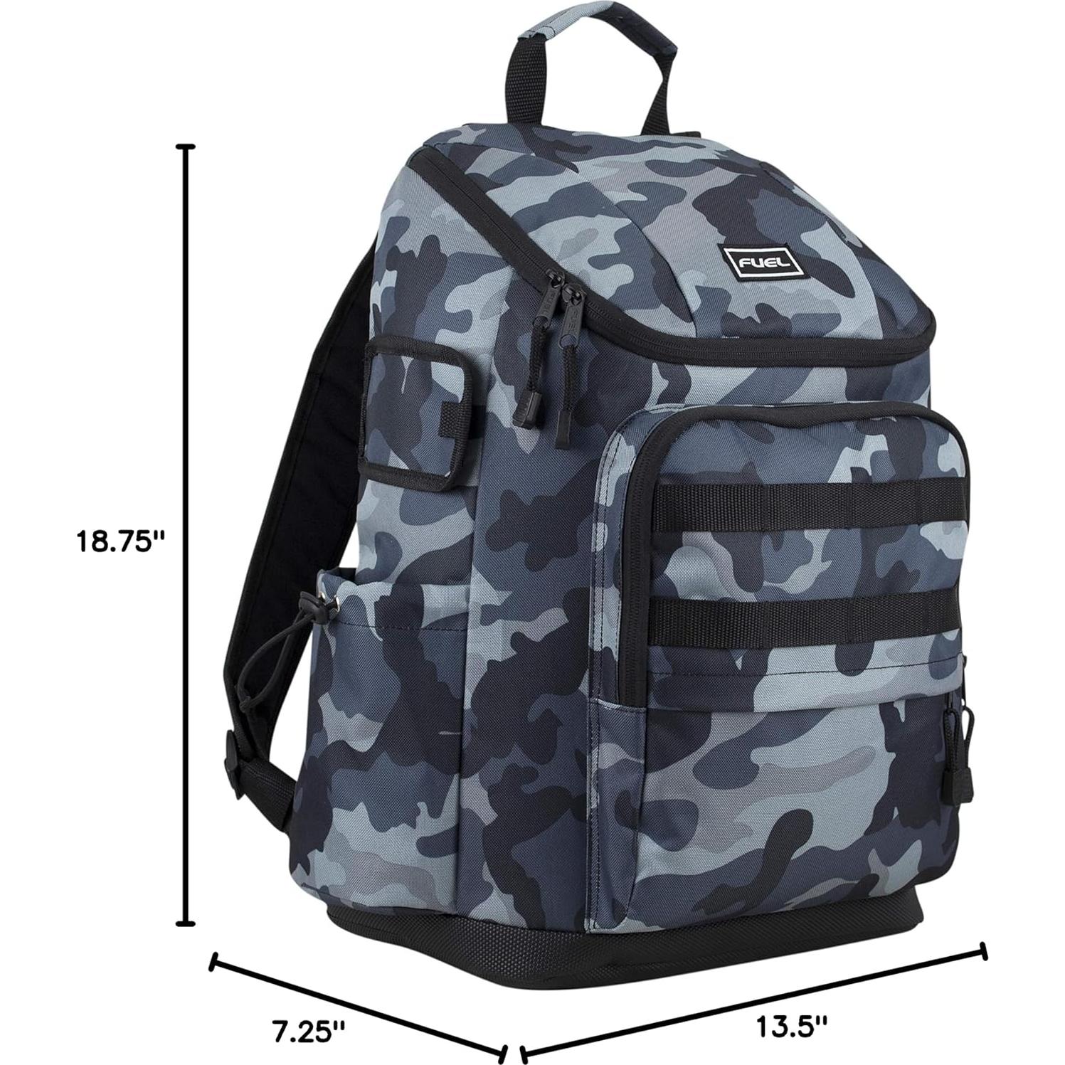 Mochila de Viaje FUEL para Portátil 15" Camuflaje Negro Azul