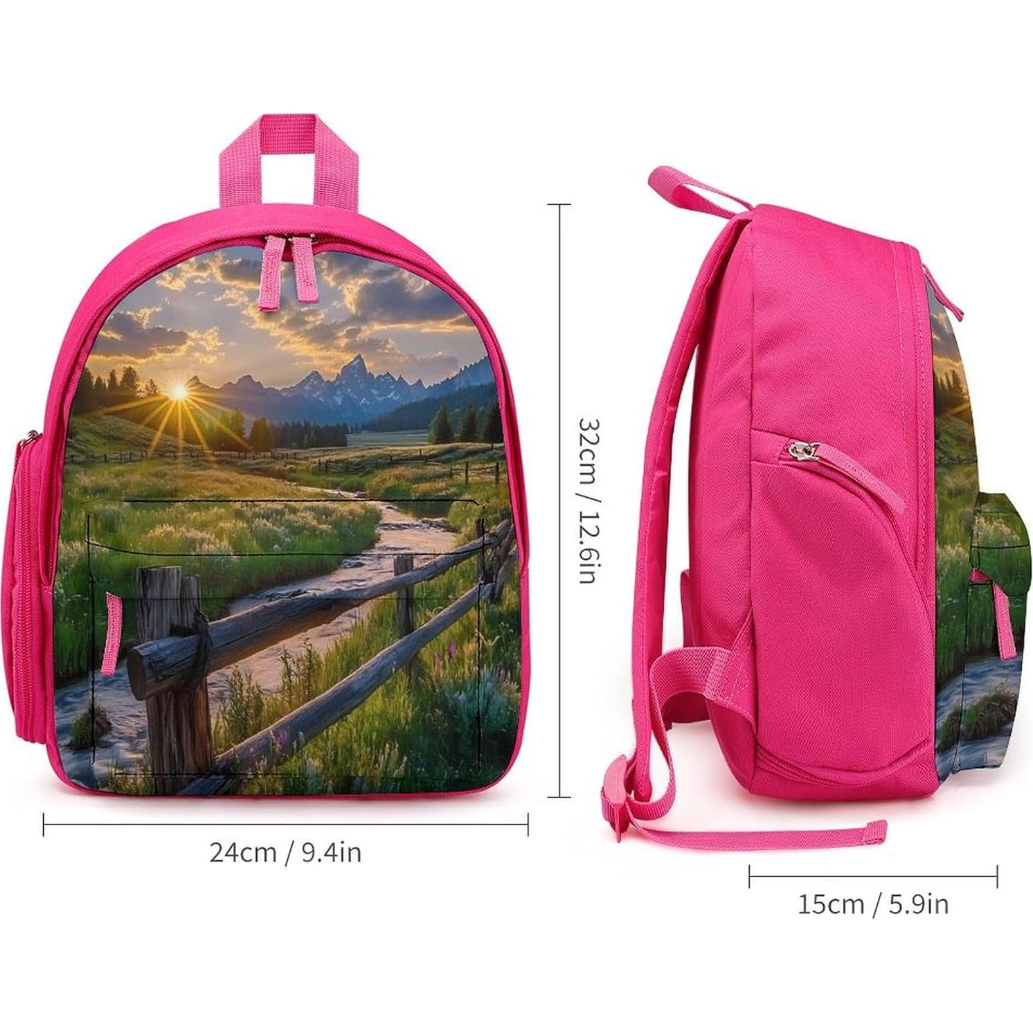 Mochila Mini Rosa SONGTING 24x15x32cm Ligera para Viaje