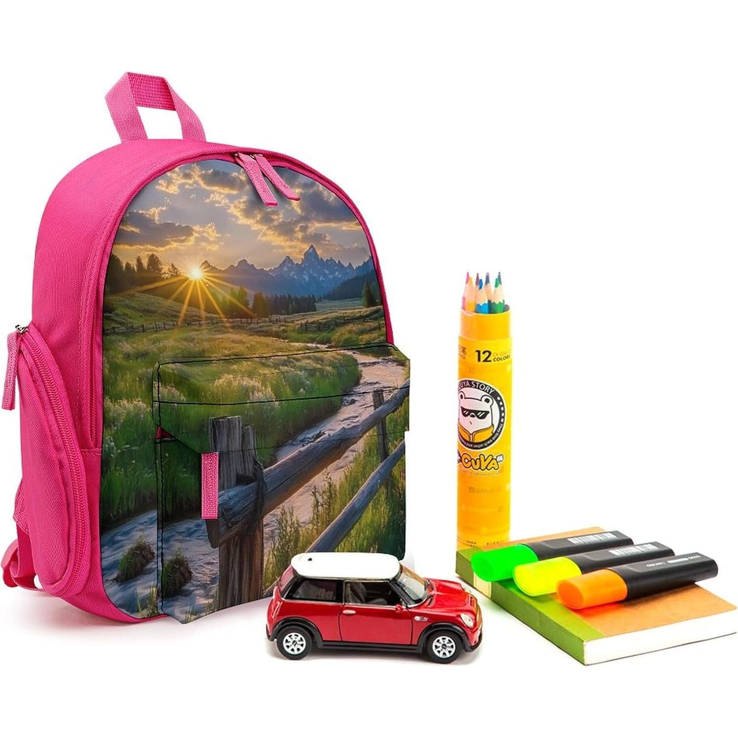 Mochila Mini Rosa SONGTING 24x15x32cm Ligera para Viaje