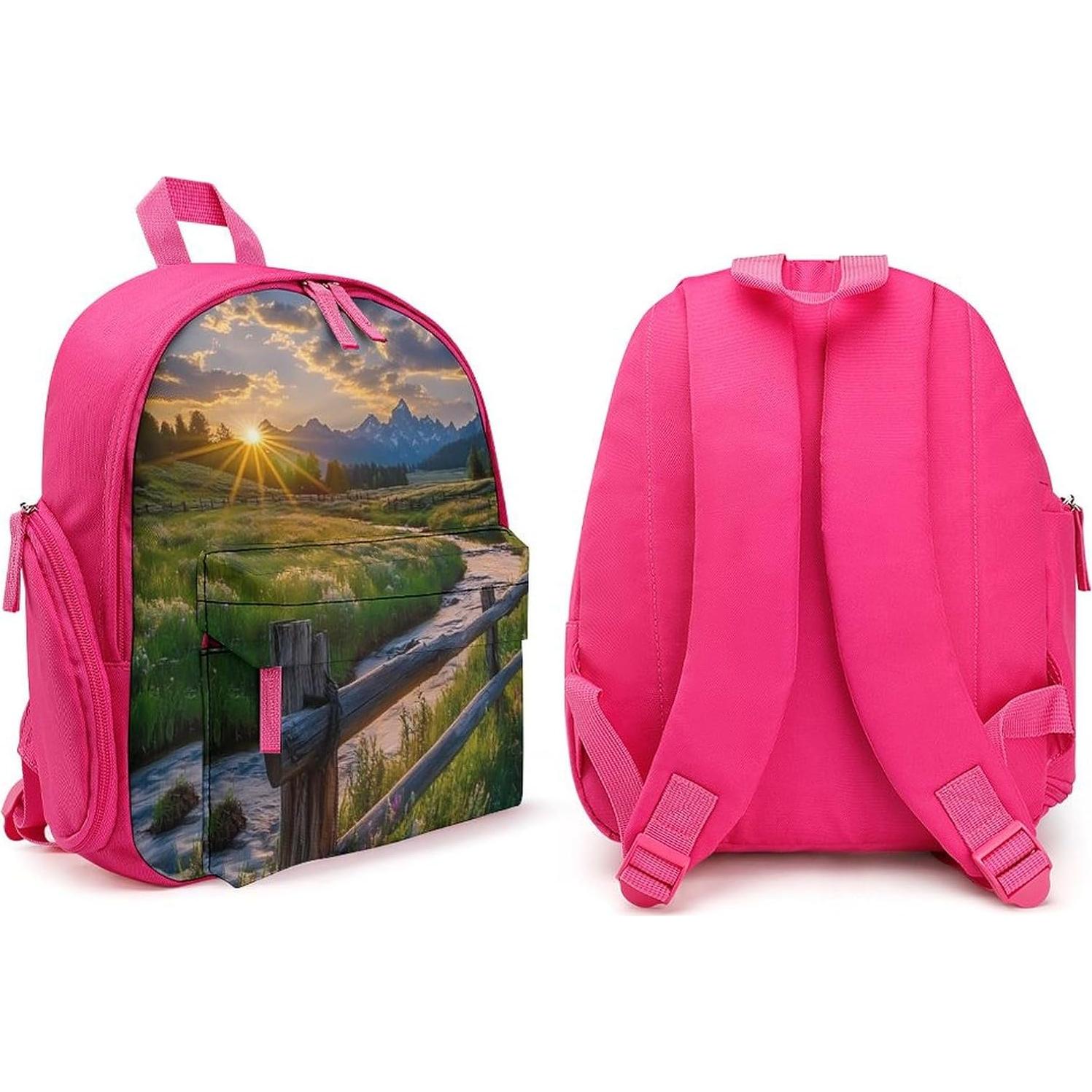 Mochila Mini Rosa SONGTING 24x15x32cm Ligera para Viaje
