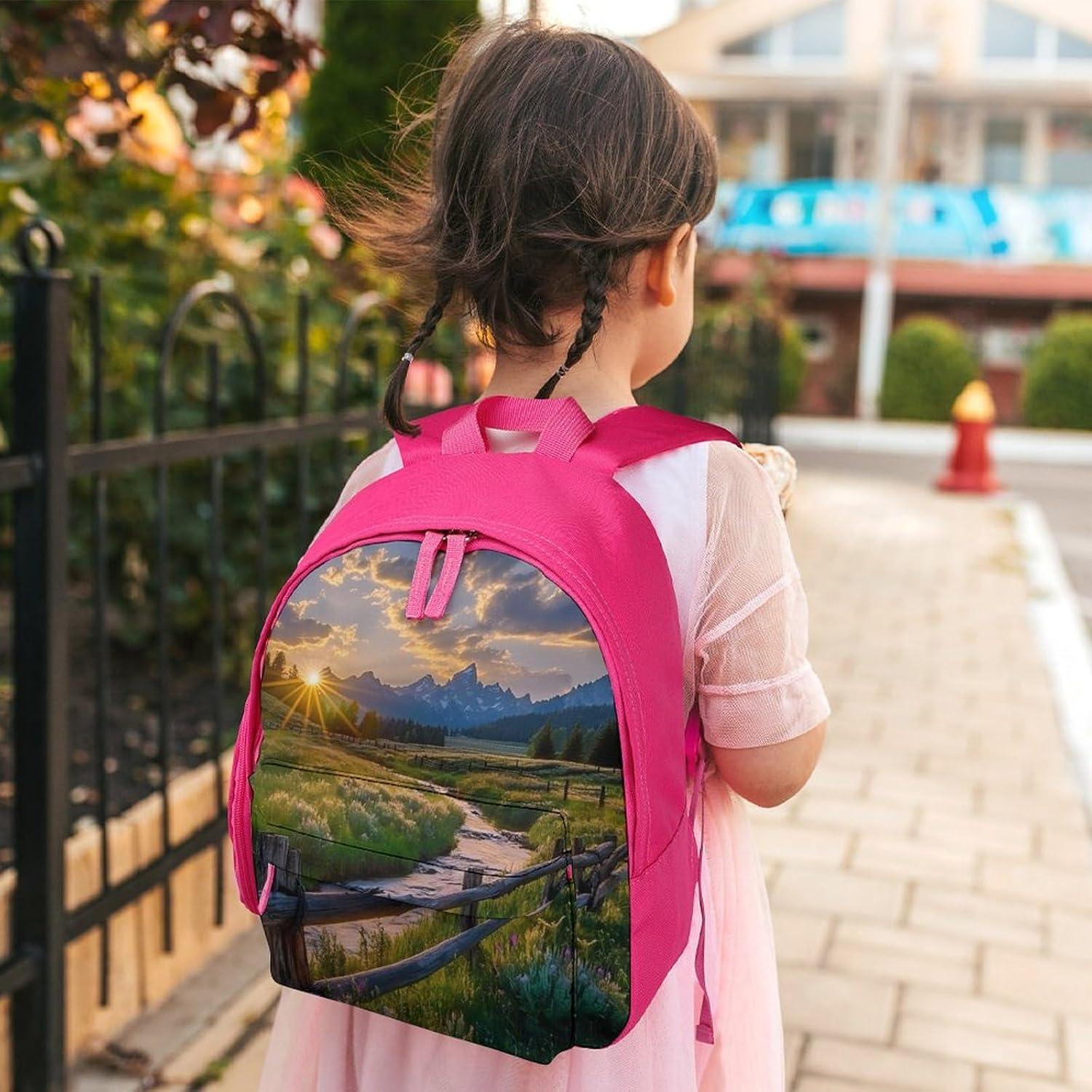 Mochila Mini Rosa SONGTING 24x15x32cm Ligera para Viaje