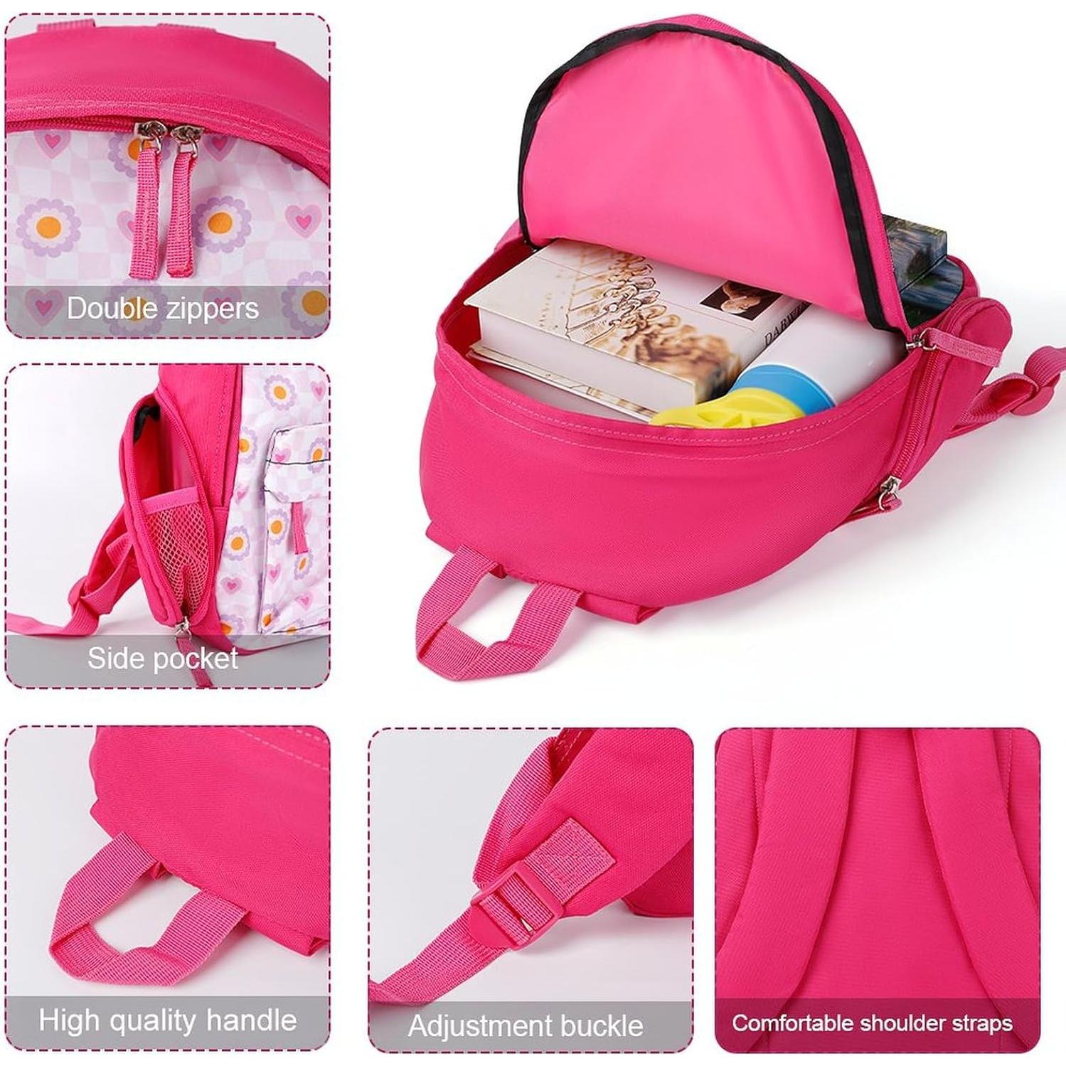 Mochila Mini Rosa SONGTING 24x15x32cm Ligera para Viaje