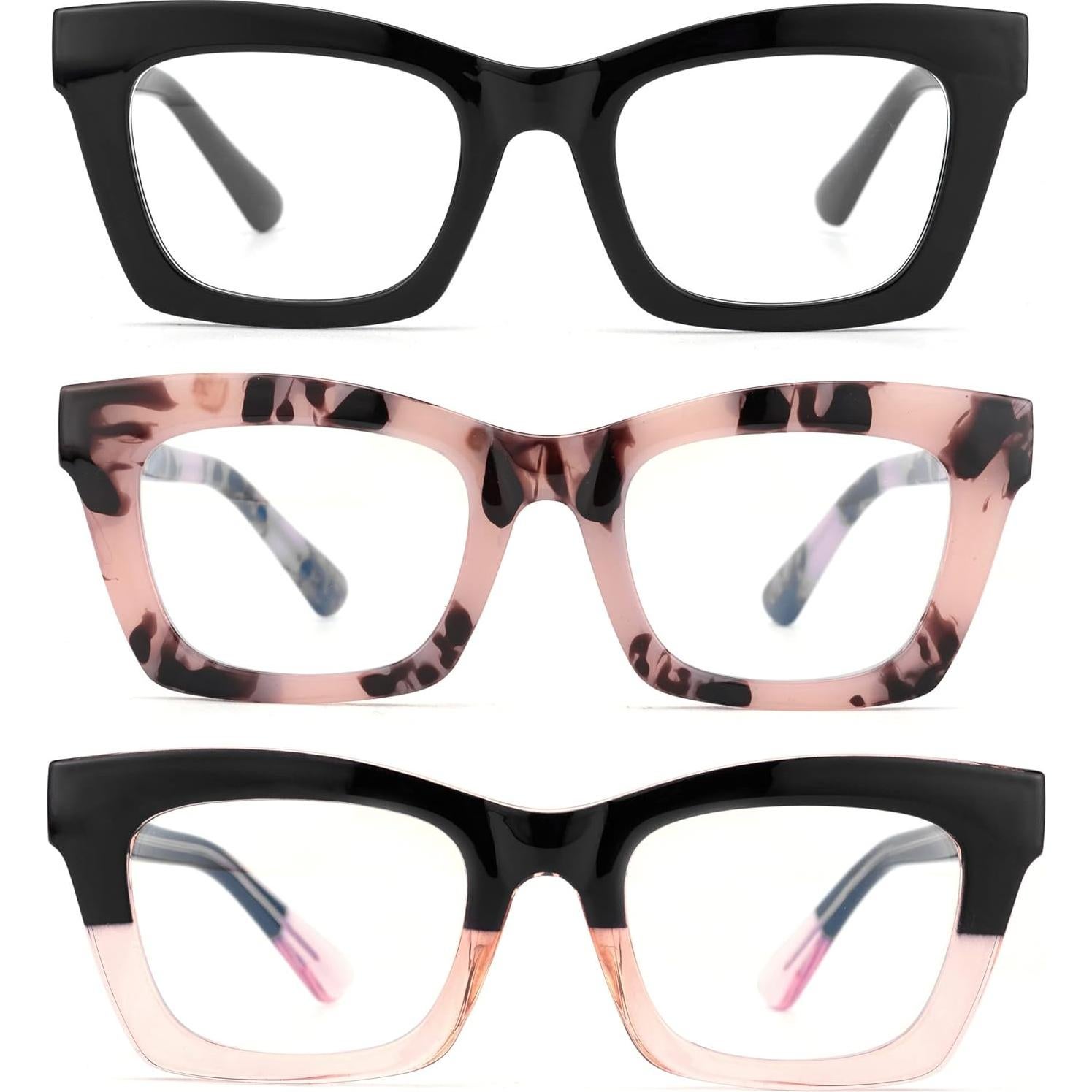 Gafas de Lectura Bullabulling 3 Pack Estilo Retro UV400
