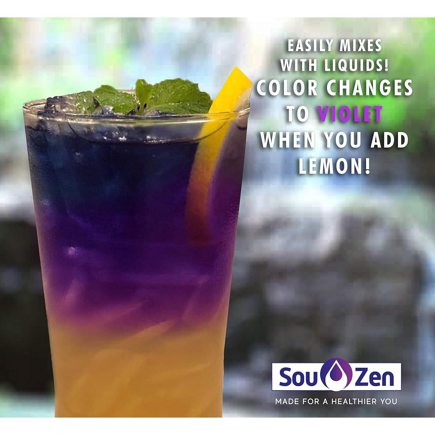 Polvo de Flor de Mariposa Azul Sou Zen 127g Grado Culinario