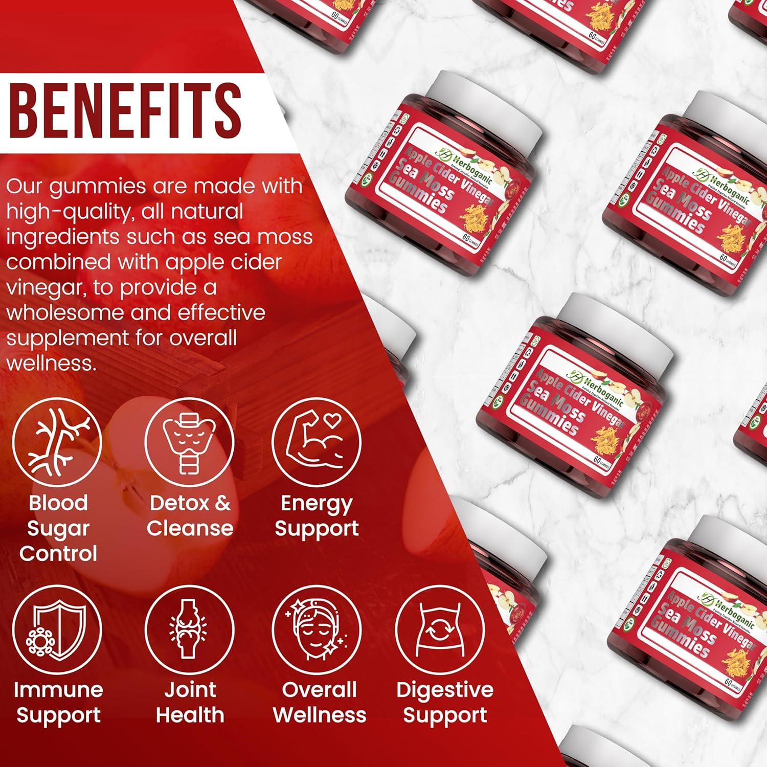 Gomitas de Vinagre de Manzana Herboganic 60 Unidades Salud