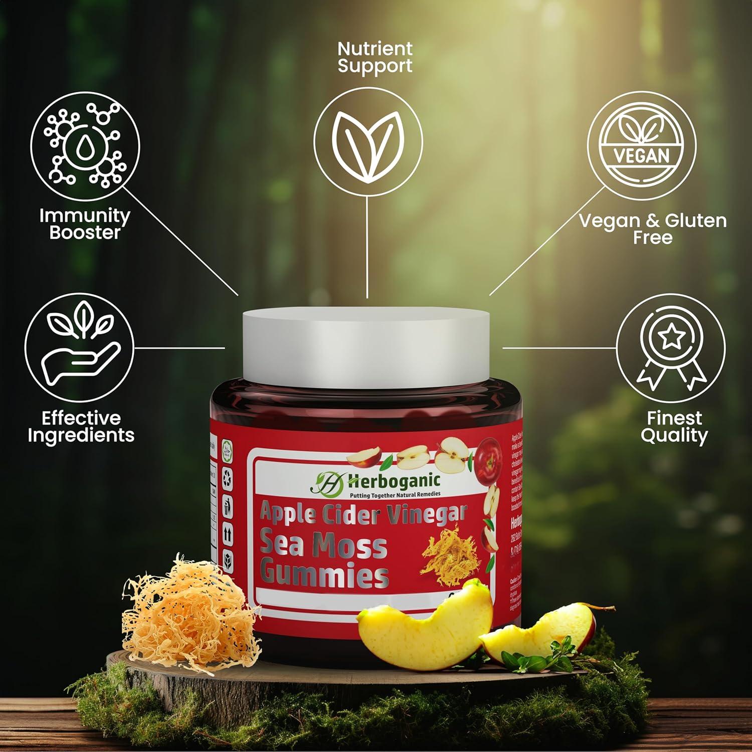 Gomitas de Vinagre de Manzana Herboganic 60 Unidades Salud