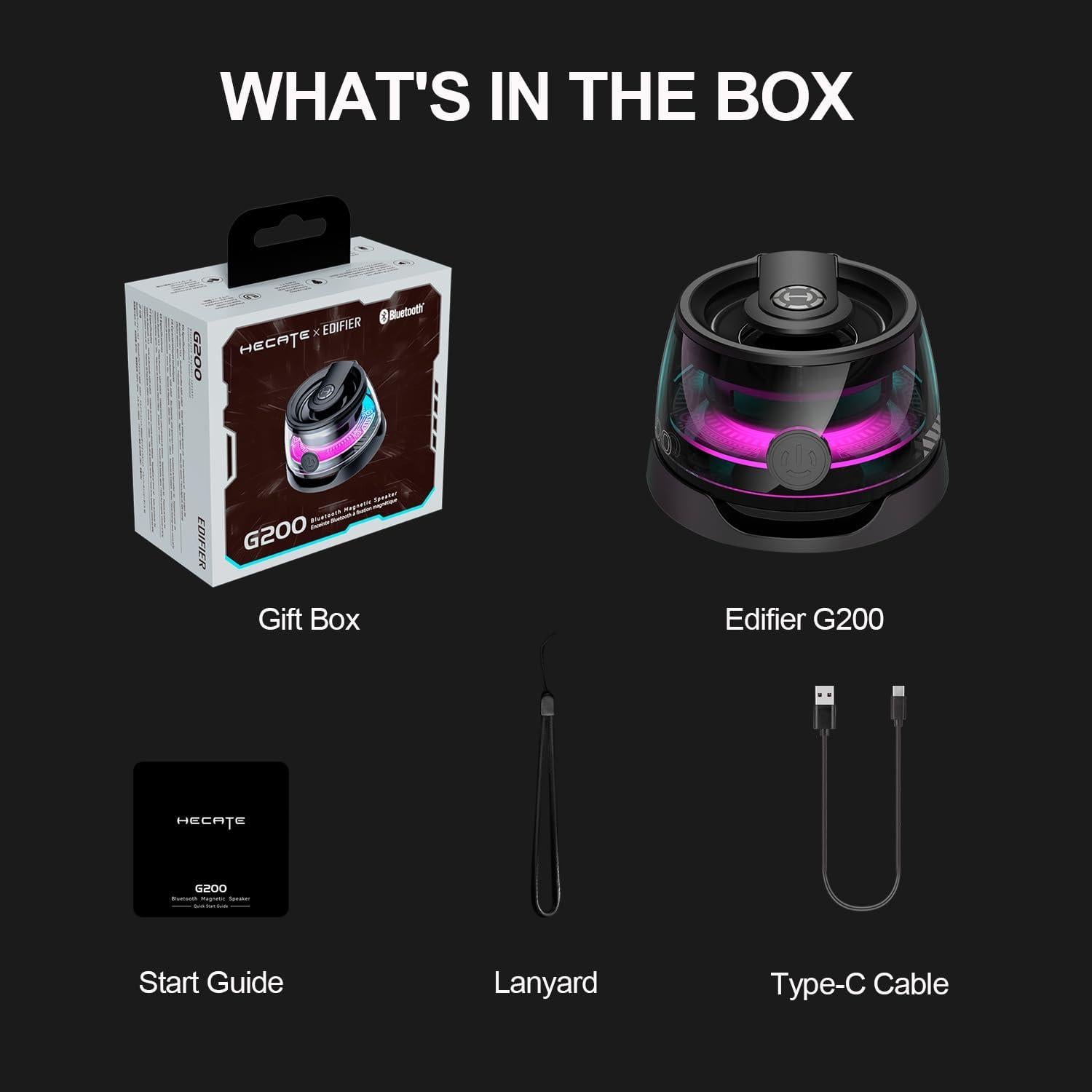 Altavoz Bluetooth Edifier G200 Magnético RGB Portátil