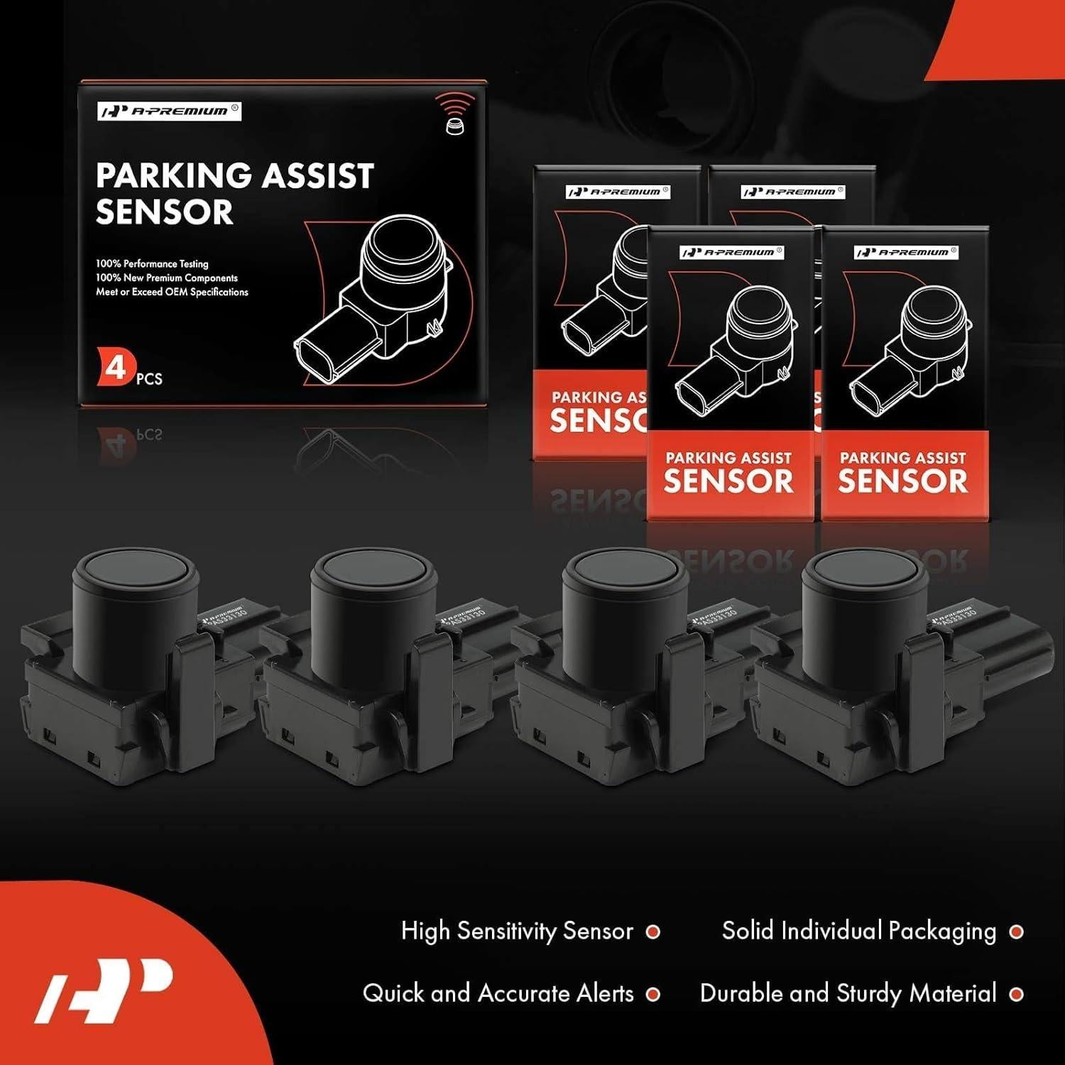 Sensor de Estacionamiento A-Premium 4-PC para Toyota